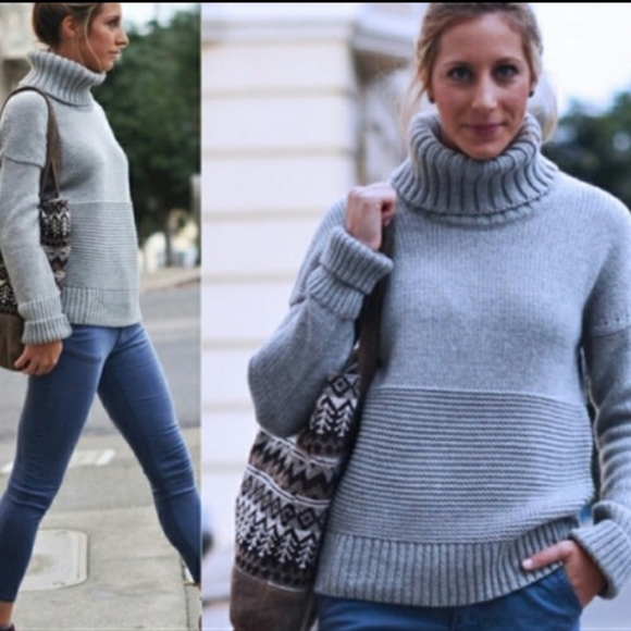 Gap icon stitchy ivory  turtle neck swater - Picture 4 of 4